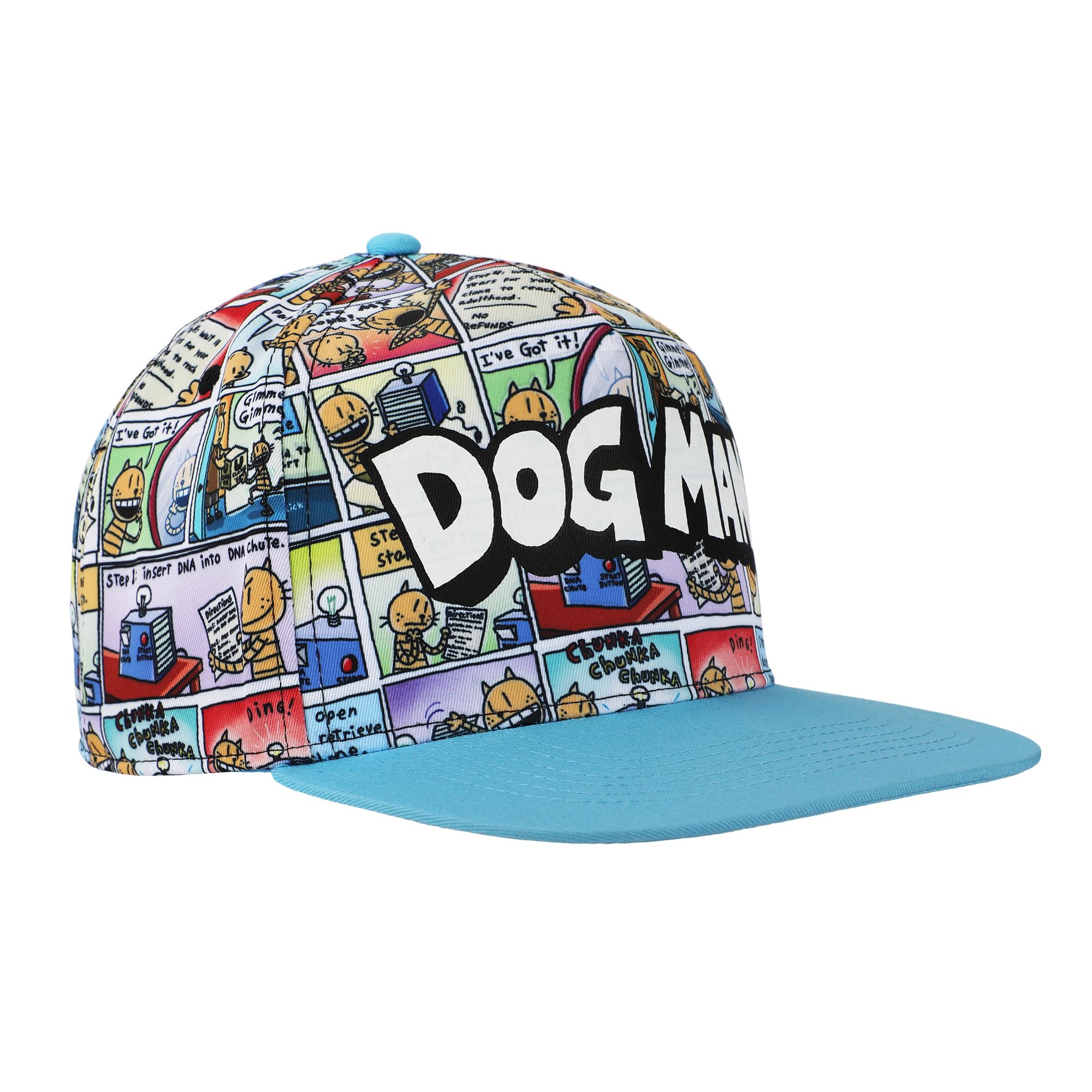 Bioworld Dog Man Comic Panels Youth Snapback Hat - Image 3