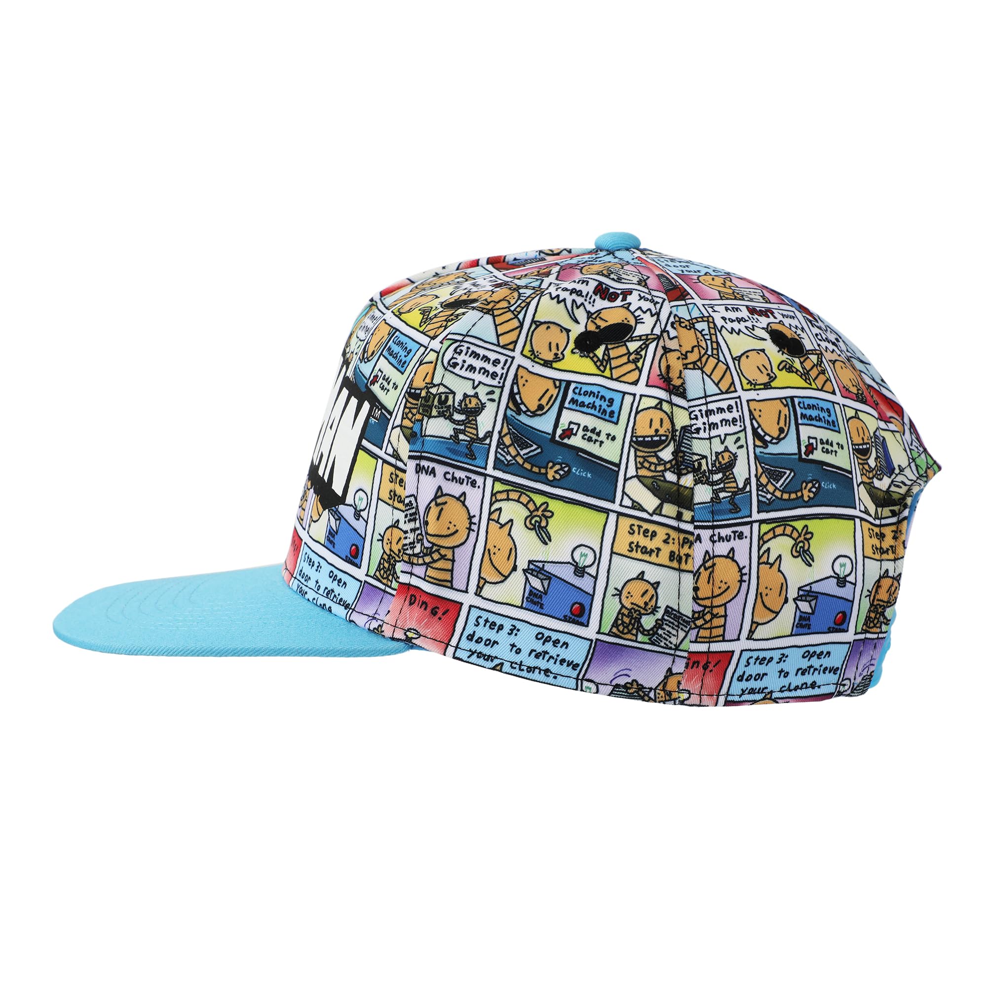 Bioworld Dog Man Comic Panels Youth Snapback Hat - Image 4