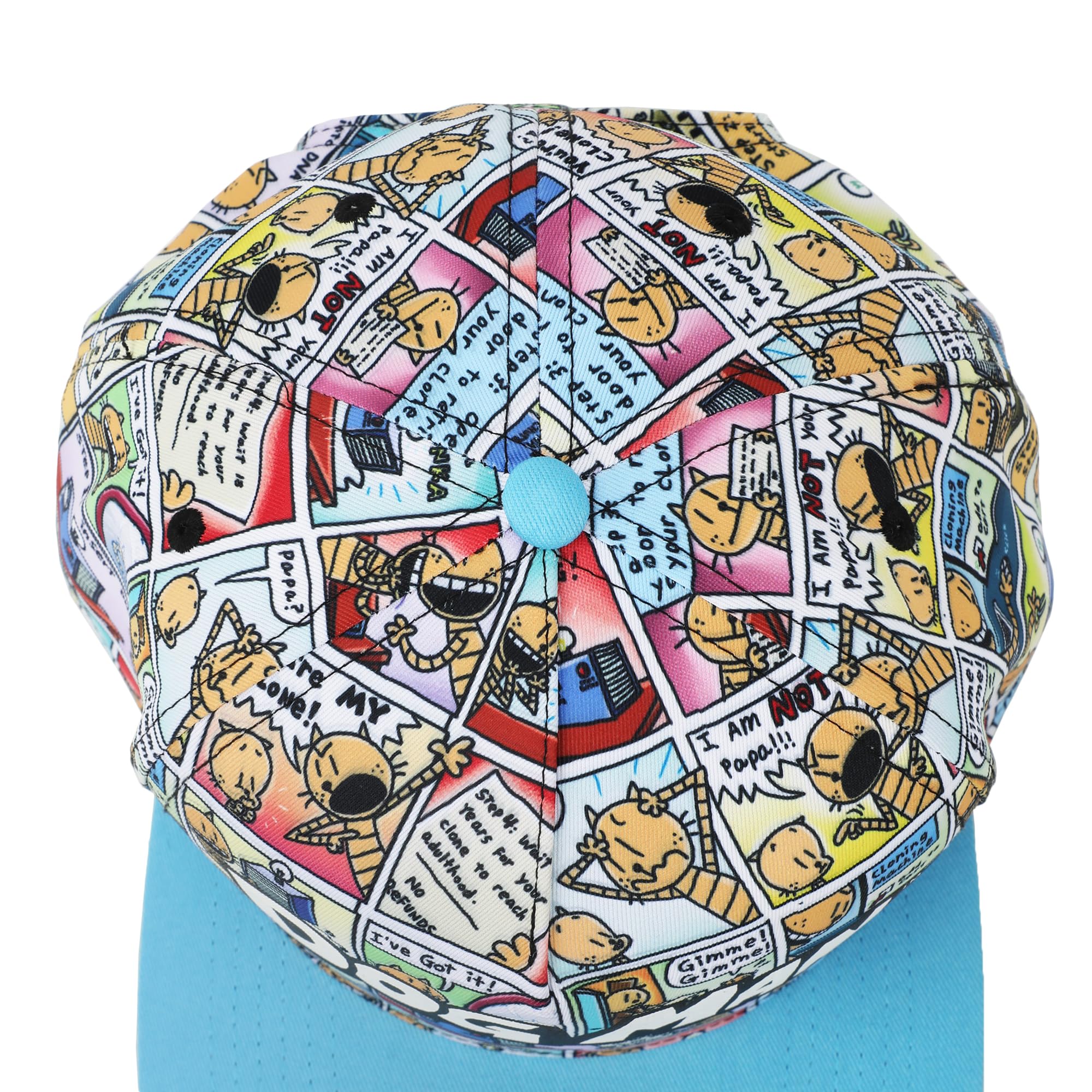 Bioworld Dog Man Comic Panels Youth Snapback Hat - Image 6