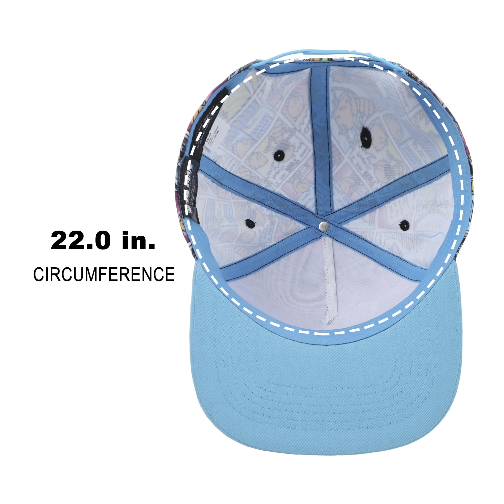 Bioworld Dog Man Comic Panels Youth Snapback Hat - Image 7