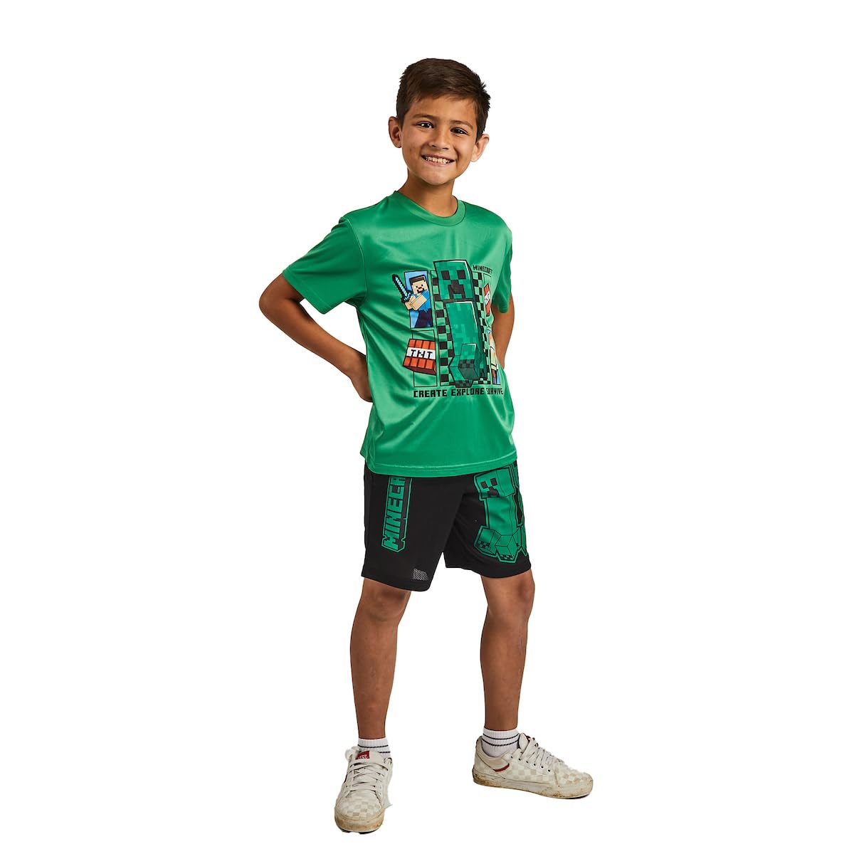 Bioworld Dragonball Z 3-Pack Boy's Short Sleeve Tee, Muscle Tank, Athletic Shorts Set - Image 4