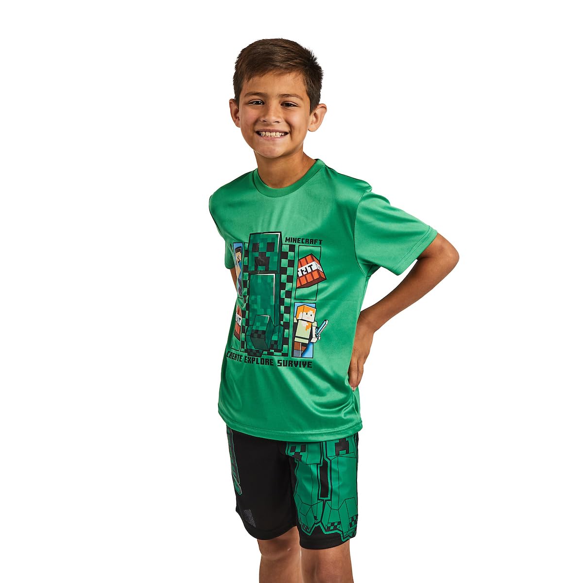 Bioworld Dragonball Z 3-Pack Boy's Short Sleeve Tee, Muscle Tank, Athletic Shorts Set - Image 5