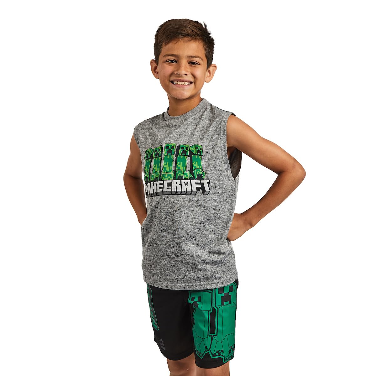 Bioworld Dragonball Z 3-Pack Boy's Short Sleeve Tee, Muscle Tank, Athletic Shorts Set - Image 7