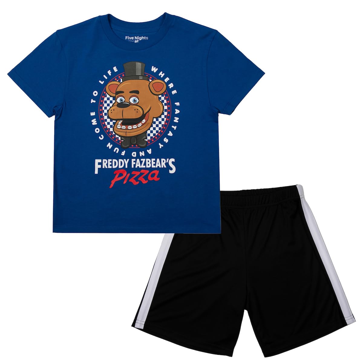 Bioworld Five Nights at Freddy's Boys 3-Pack Set - Includes Two Tees and Mesh Shorts - Image 7