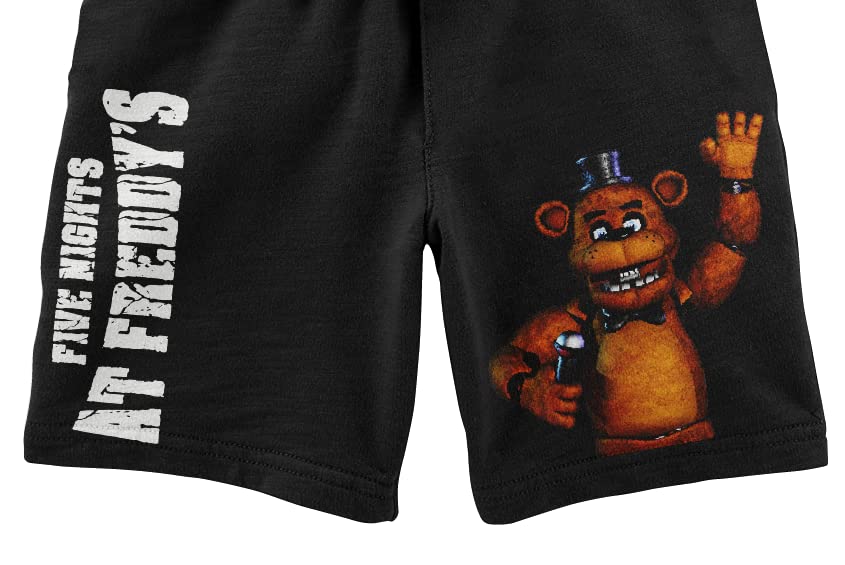 Bioworld Five Nights At Freddy's Freddy Fazbear Boy's Short Sleeve Shirt & Lounge Shorts Combo Set - Image 5