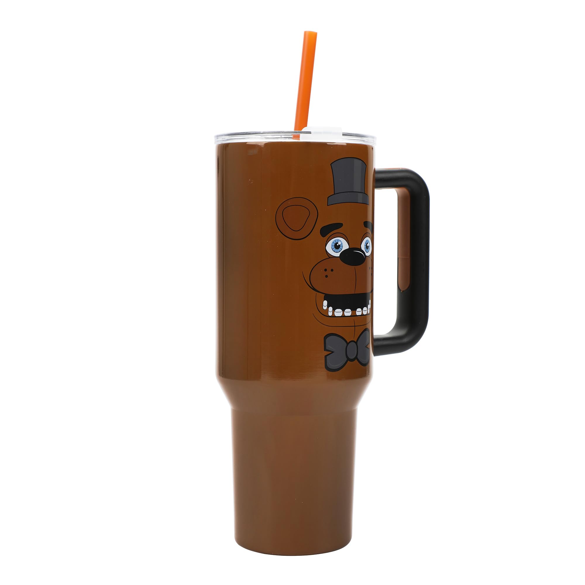 Bioworld Five Nights at Freddy's Tumbler 40-oz Stainless Steel Insulated Travel Mug with Straw - Image 5