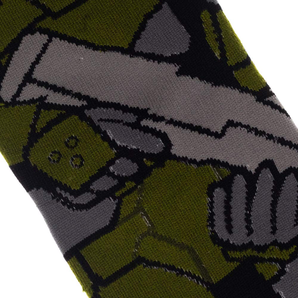 Bioworld Halo Master Chief 360° Crew Socks for Men | Officially Licensed Xbox Gaming Apparel - Image 3