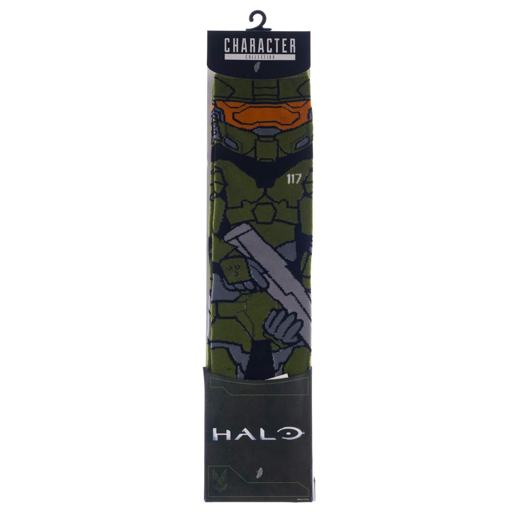 Bioworld Halo Master Chief 360° Crew Socks for Men | Officially Licensed Xbox Gaming Apparel - Image 4