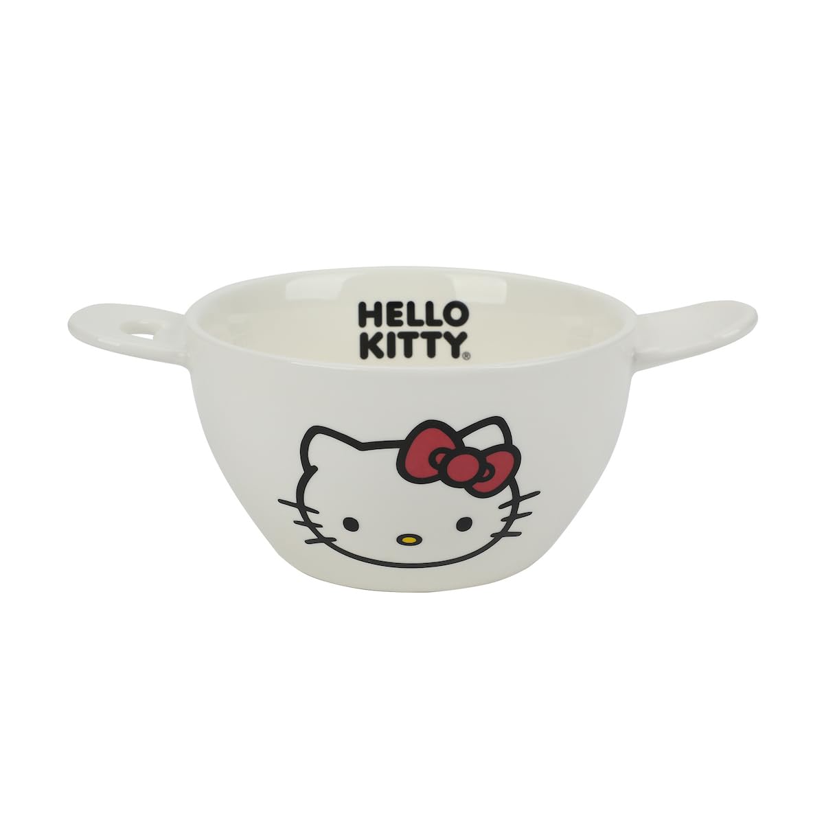 Bioworld Hello Kitty Sanrio Enjoy The Little Things Ceramic Ramen Bowl With Spoon & Chopsticks - Image 3