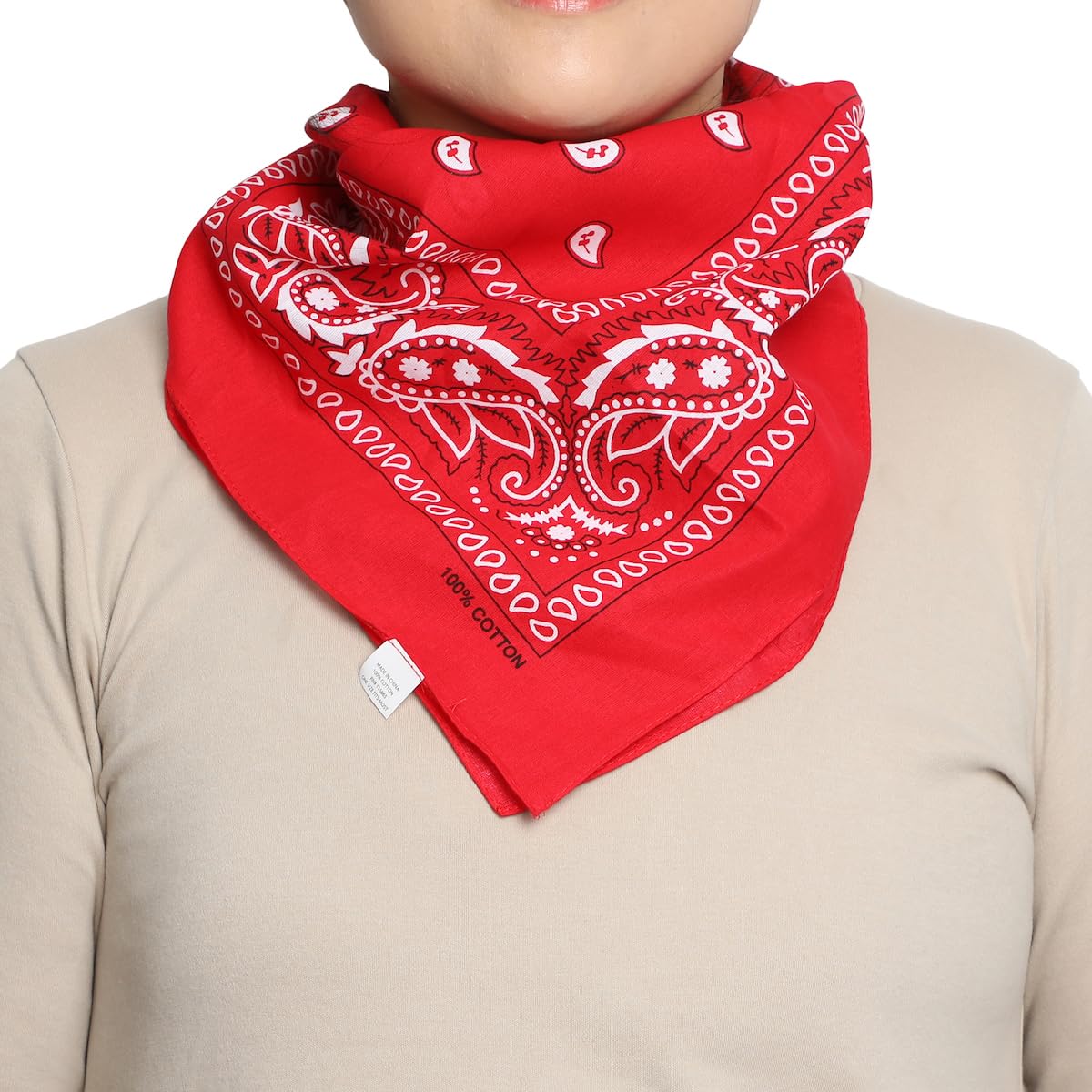 Bioworld Lightweight Multicolored 22"x22" (6-Pack, 12-Pack and 48-Pack) Bandana Set - Image 4