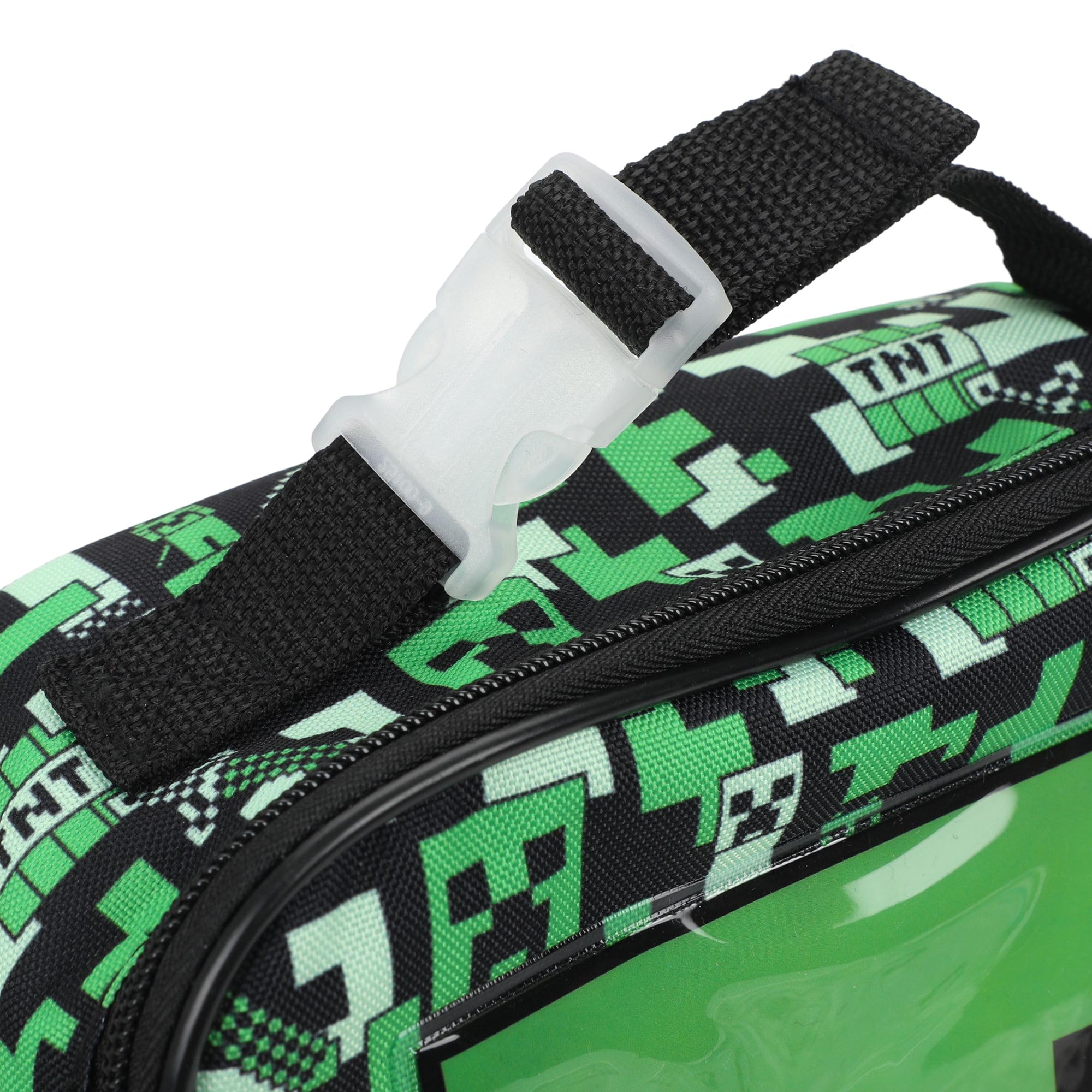 Bioworld Minecraft Square Insulated Lunchbox with Mesh Side Pocket - Image 5