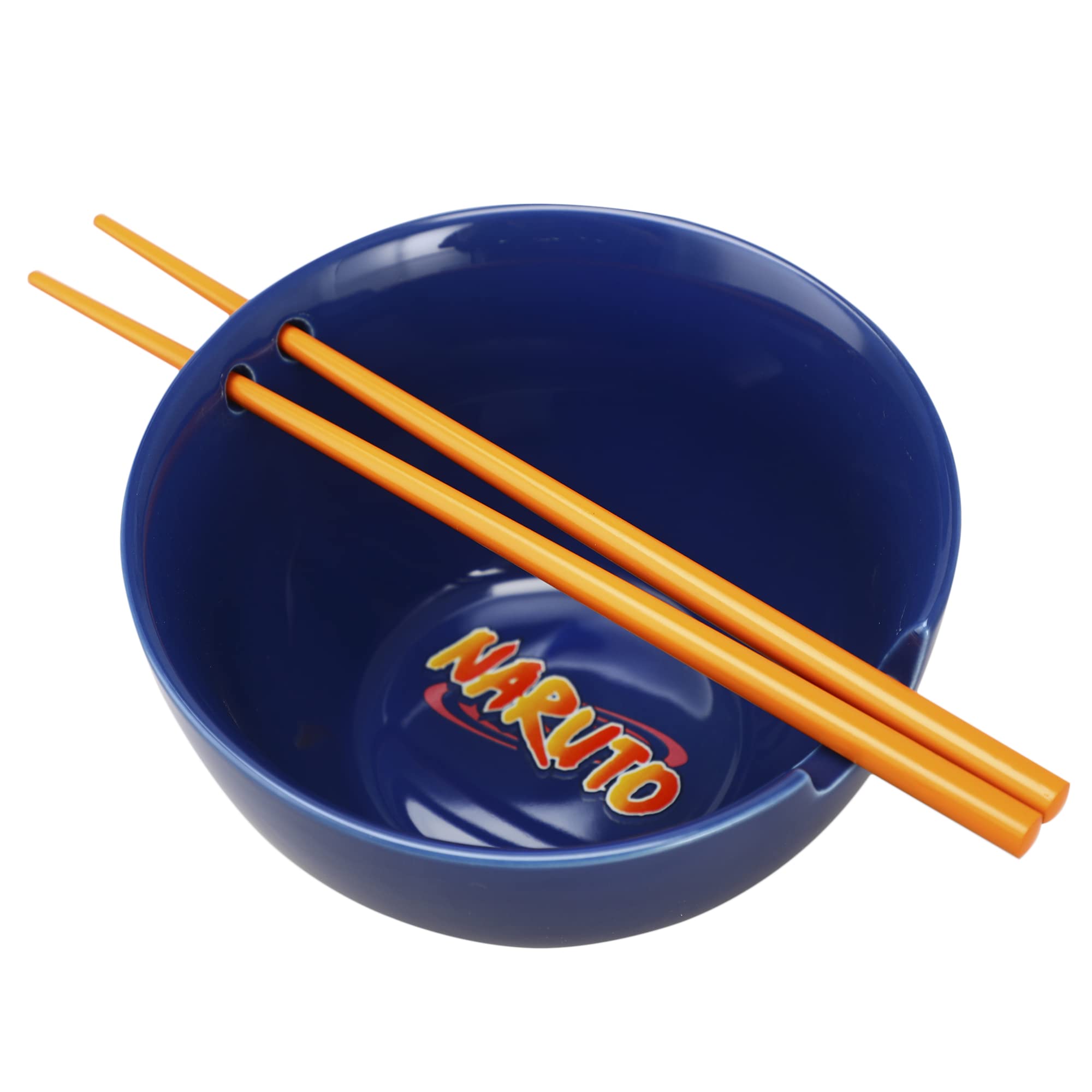 Bioworld Naruto Uzumaki Eating Noodles 20 oz Ramen Bowl With Chopsticks - Image 3