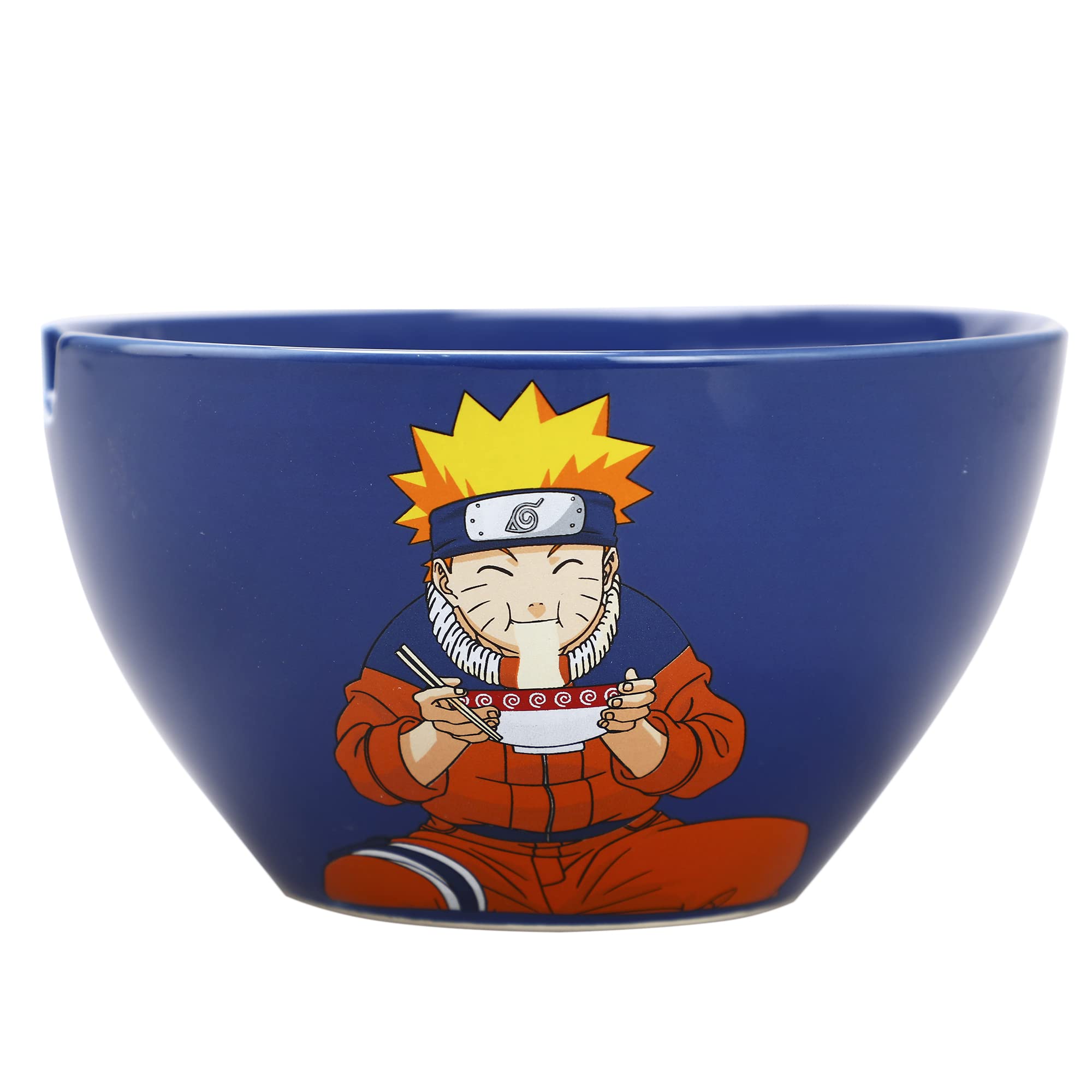 Bioworld Naruto Uzumaki Eating Noodles 20 oz Ramen Bowl With Chopsticks - Image 6