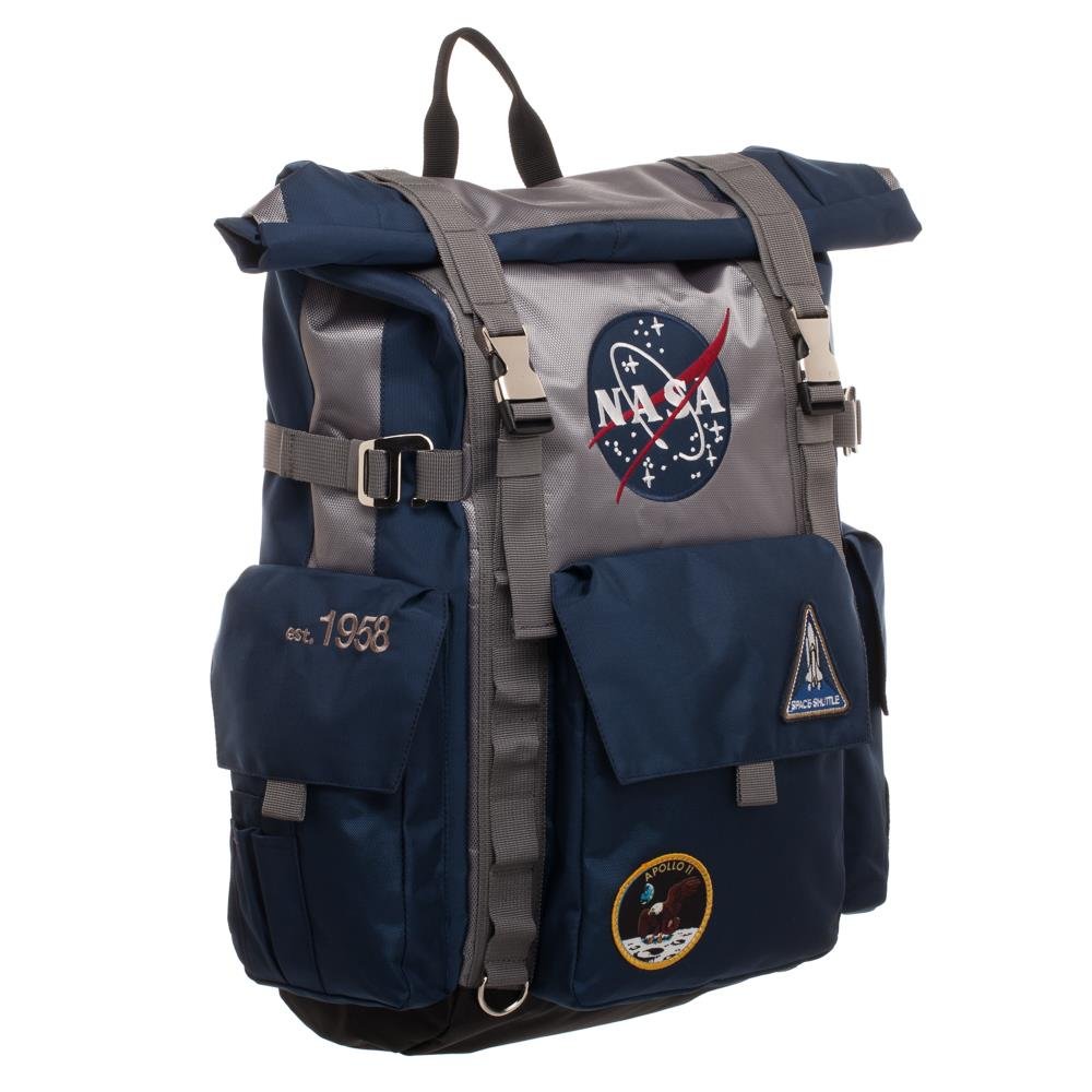 Bioworld NASA Backpack Roll Top Built Up Laptop Bag - Image 3