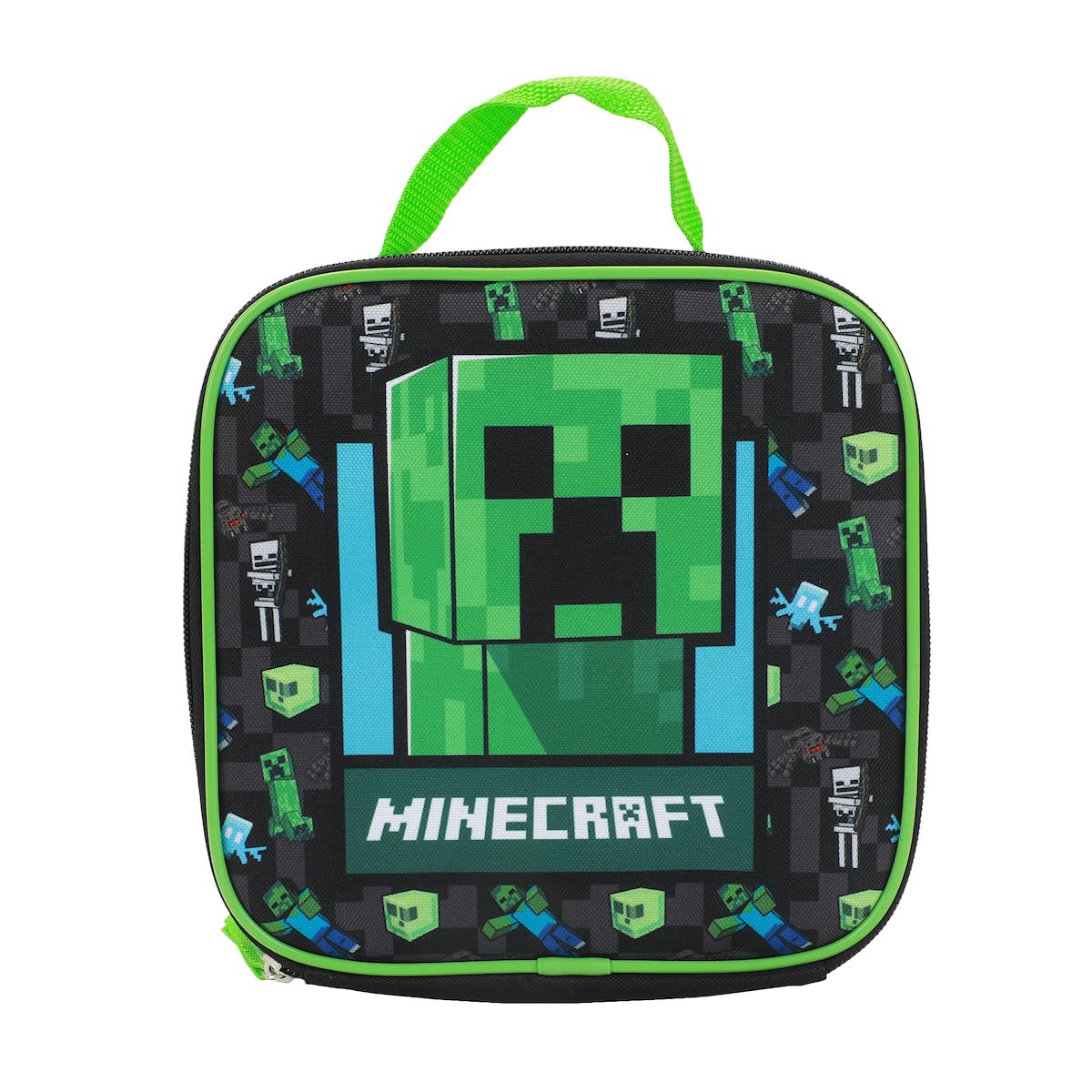 BIOWORLD Unisex Minecraft Creeper 5- Piece Backpack set (Little Kid/Big Kid), Green, One size - Image 4