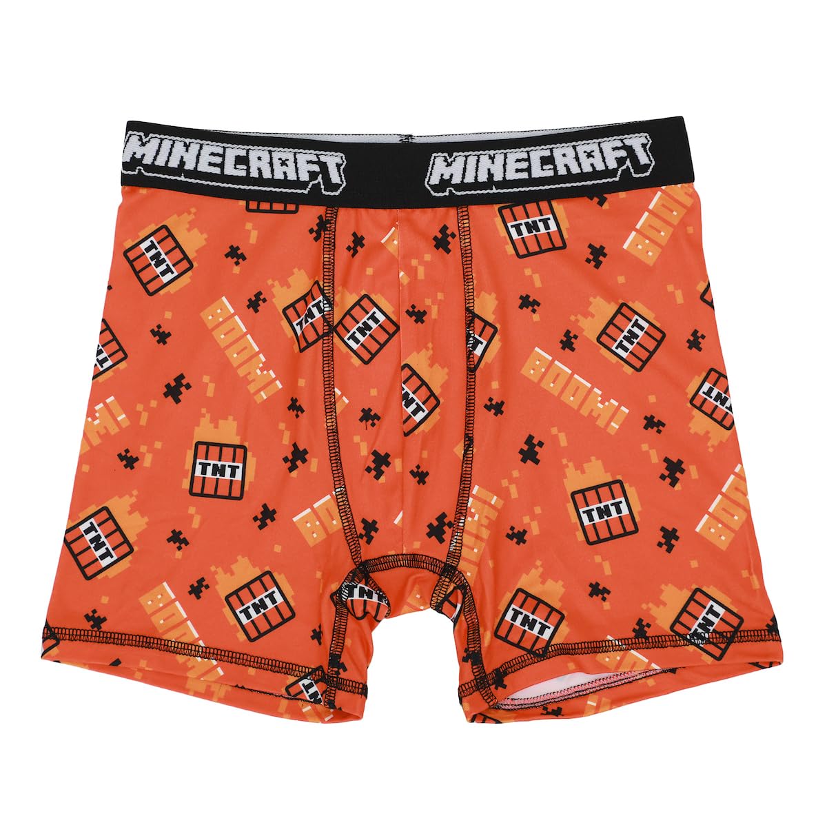 Bioworld Youth Boys Minecraft Boxer Brief Underwear 5-Pack - Pixelated Comfort for Gamers - Image 4