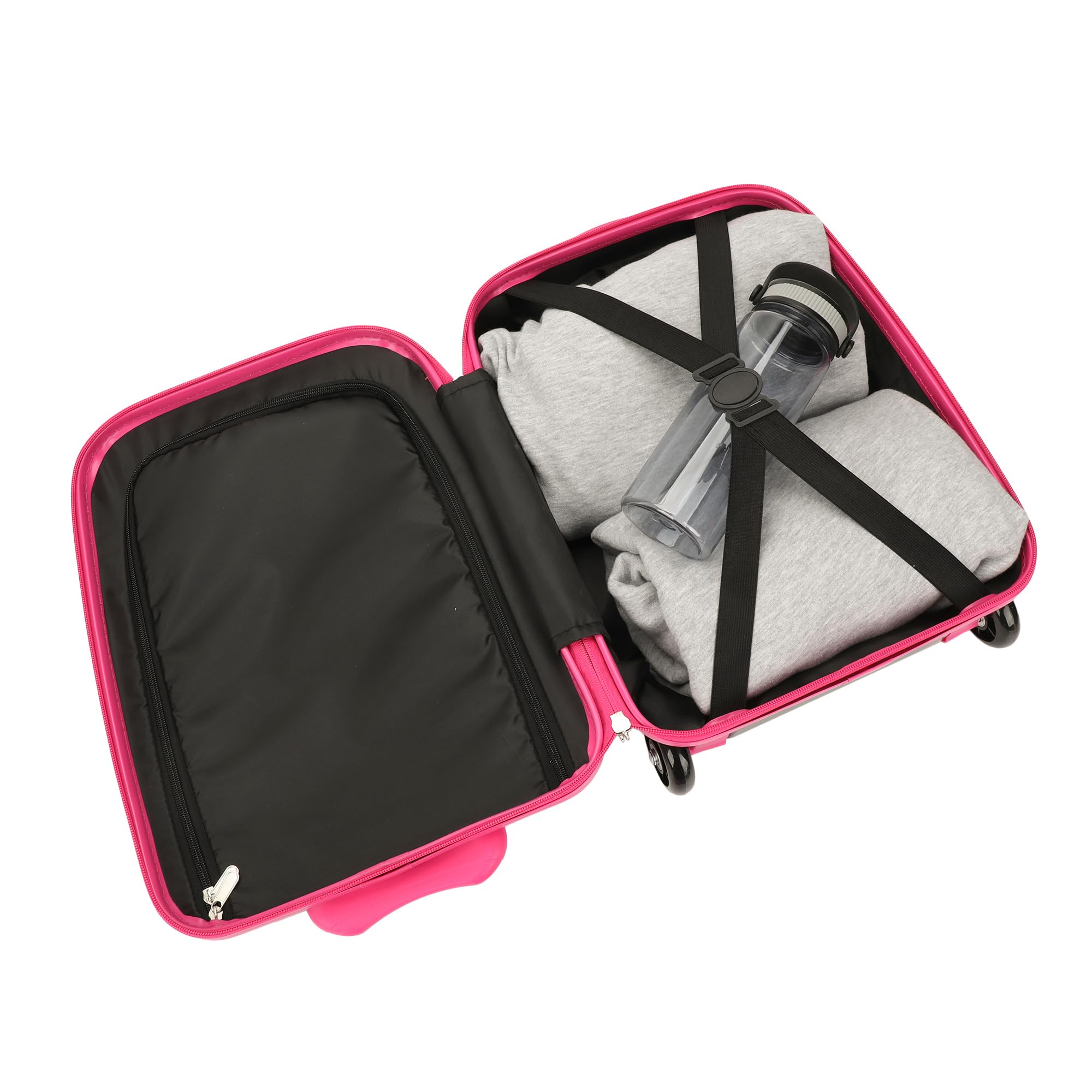 Disney Minnie Mouse Bows & Shooting Stars Black & Pink 16.5" Rolling Luggage - Image 8