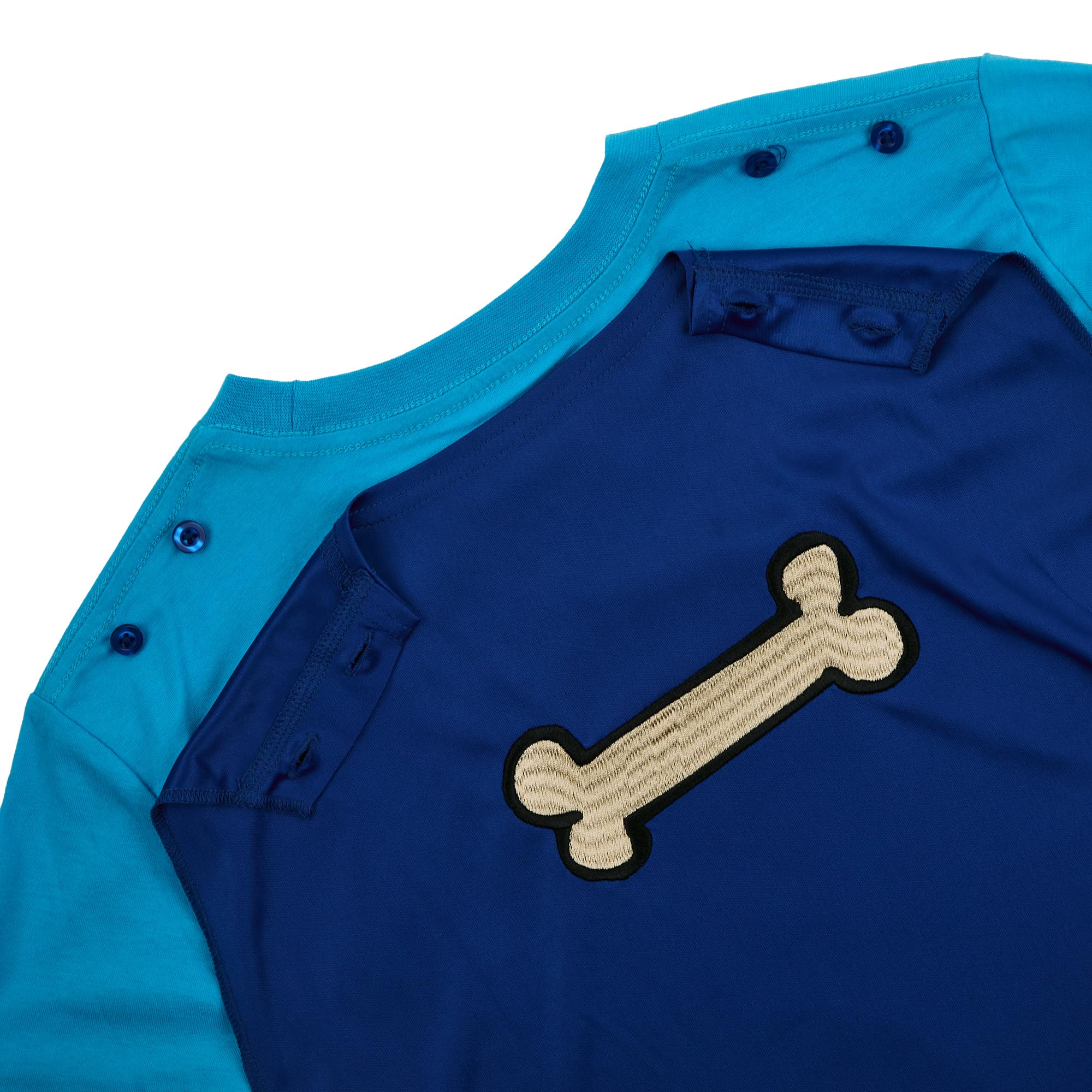 Dog Man Superhero Costume Boy's Blue Crew Neck Short Sleeve T-Shirt with Detachable Cape - Image 8