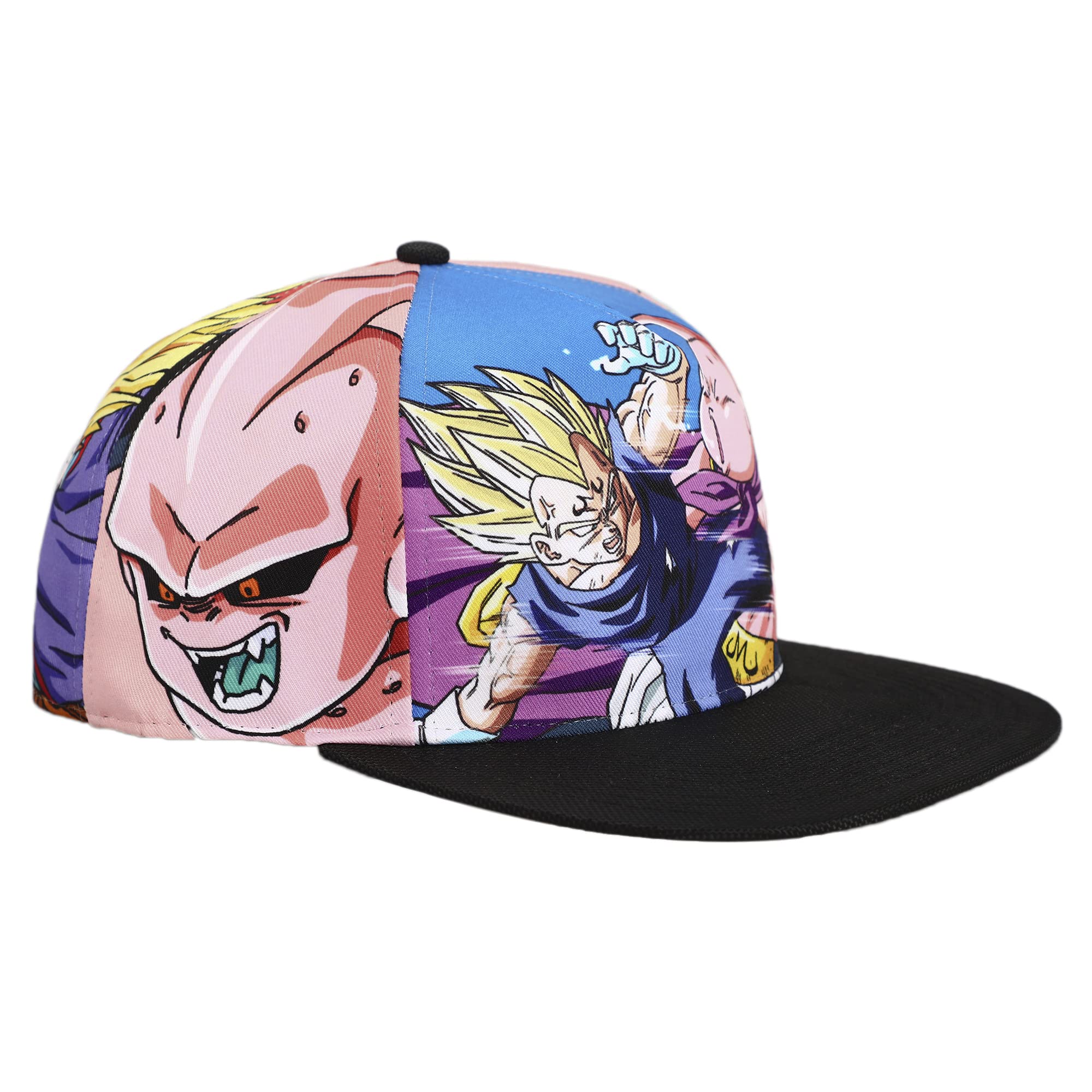Dragon Ball Z Majin Buu & Goku Sublimation Panel Baseball Cap Multicolor - Image 3