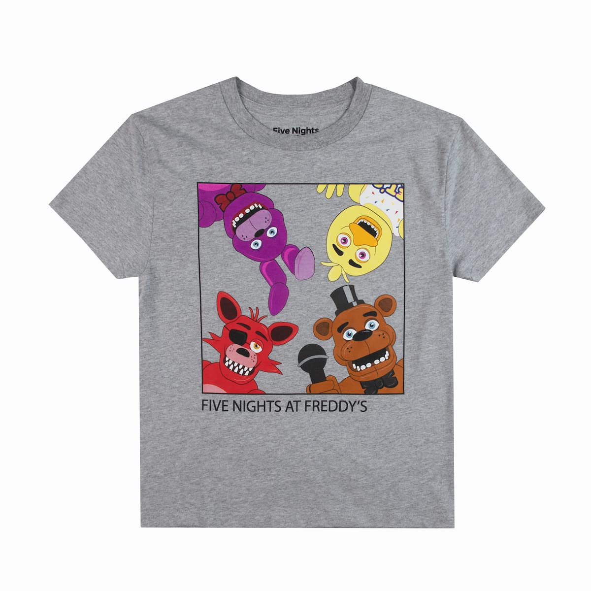 Five Nights at Freddy's Game Over Crew Neck Short Sleeve 4pk Boy's Tees - Image 4