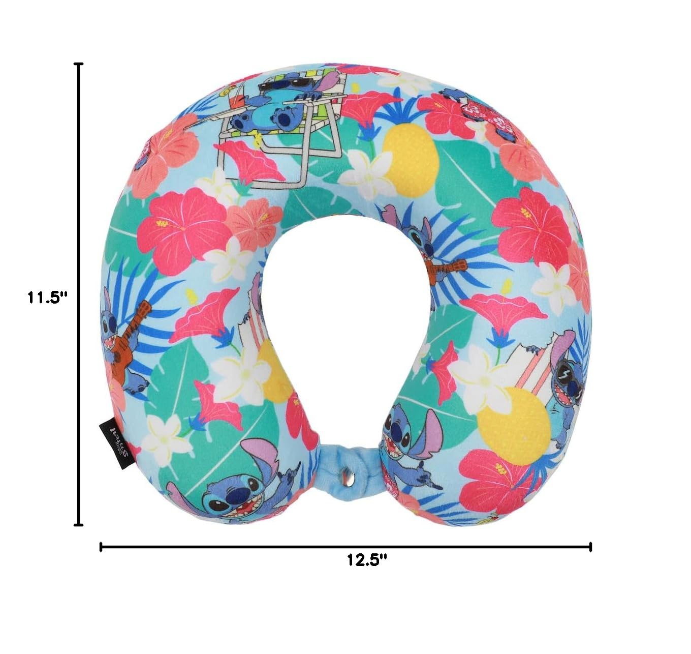 Lilo & Stitch kids Travel Set with Neck Pillow, Eye Mask, and Luggage Tag - Comfort and Style for Young Travelers! - Image 8