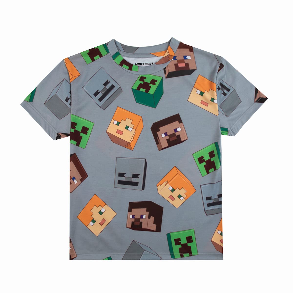 Minecraft 4-Pack Boy's Crew Neck Short Sleeve T-Shirt Combo Set - Image 3