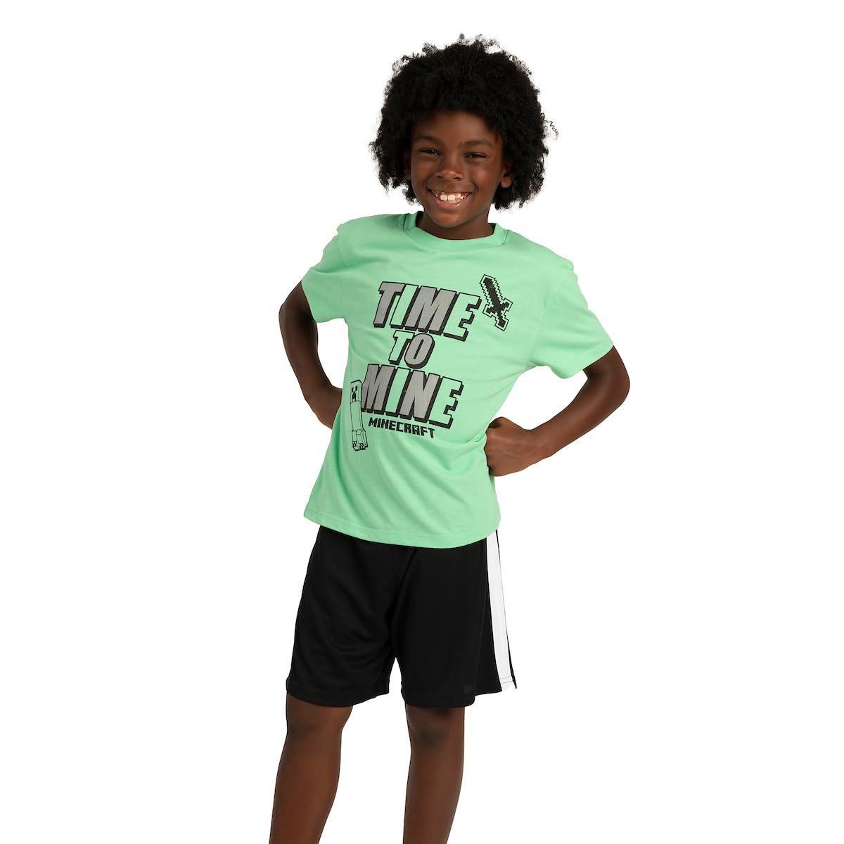 Minecraft Boys 3-Pack Shirt Set - Includes Two Tees and Mesh Shorts - Image 5