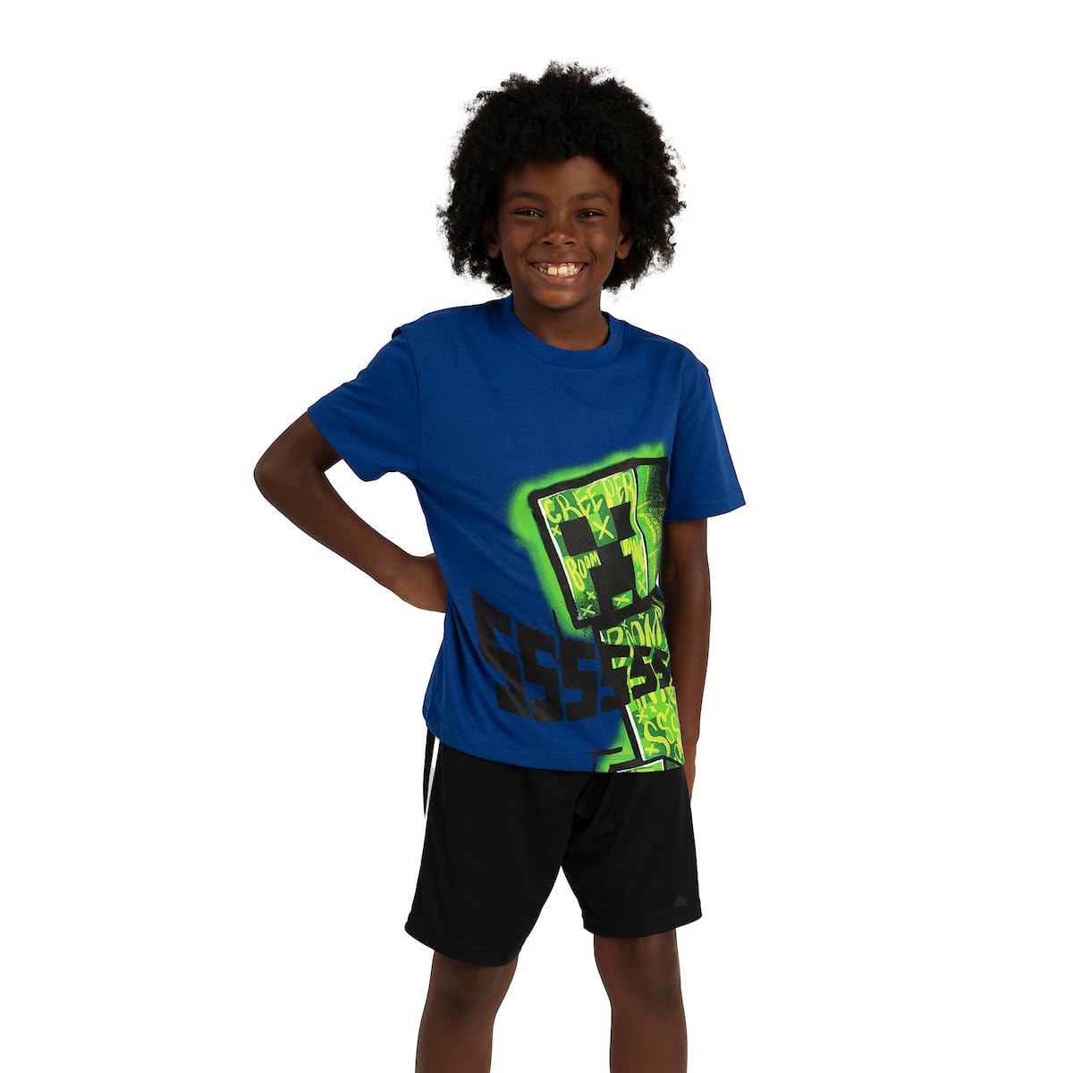 Minecraft Boys 3-Pack Shirt Set - Includes Two Tees and Mesh Shorts - Image 6