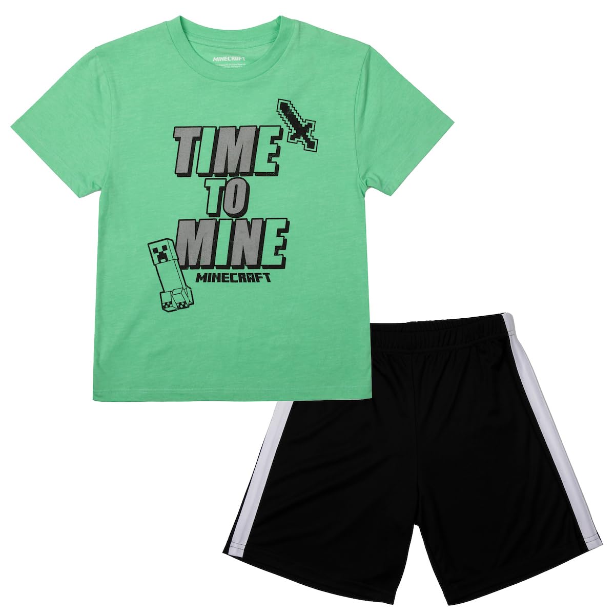 Minecraft Boys 3-Pack Shirt Set - Includes Two Tees and Mesh Shorts - Image 7