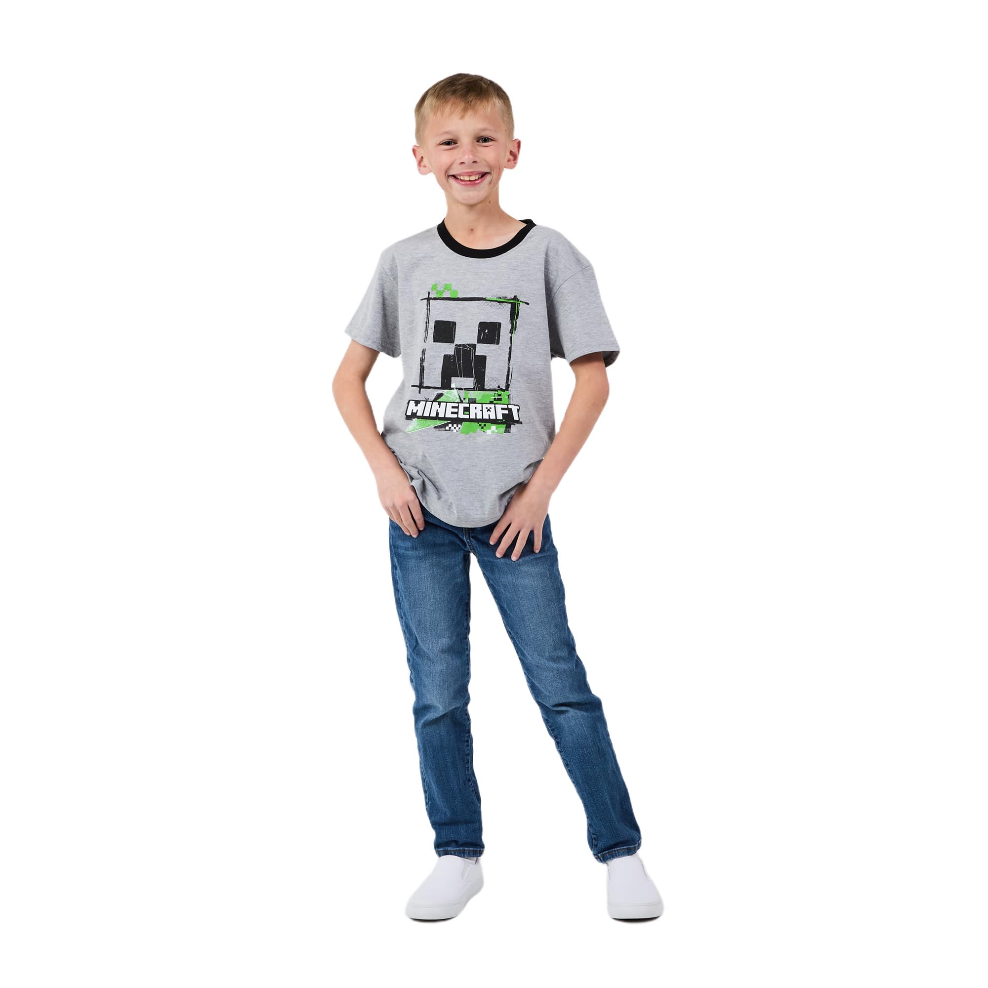 Minecraft Creepers Value 4-Pack of Youth Boy's Short Sleeve Tees - Image 3