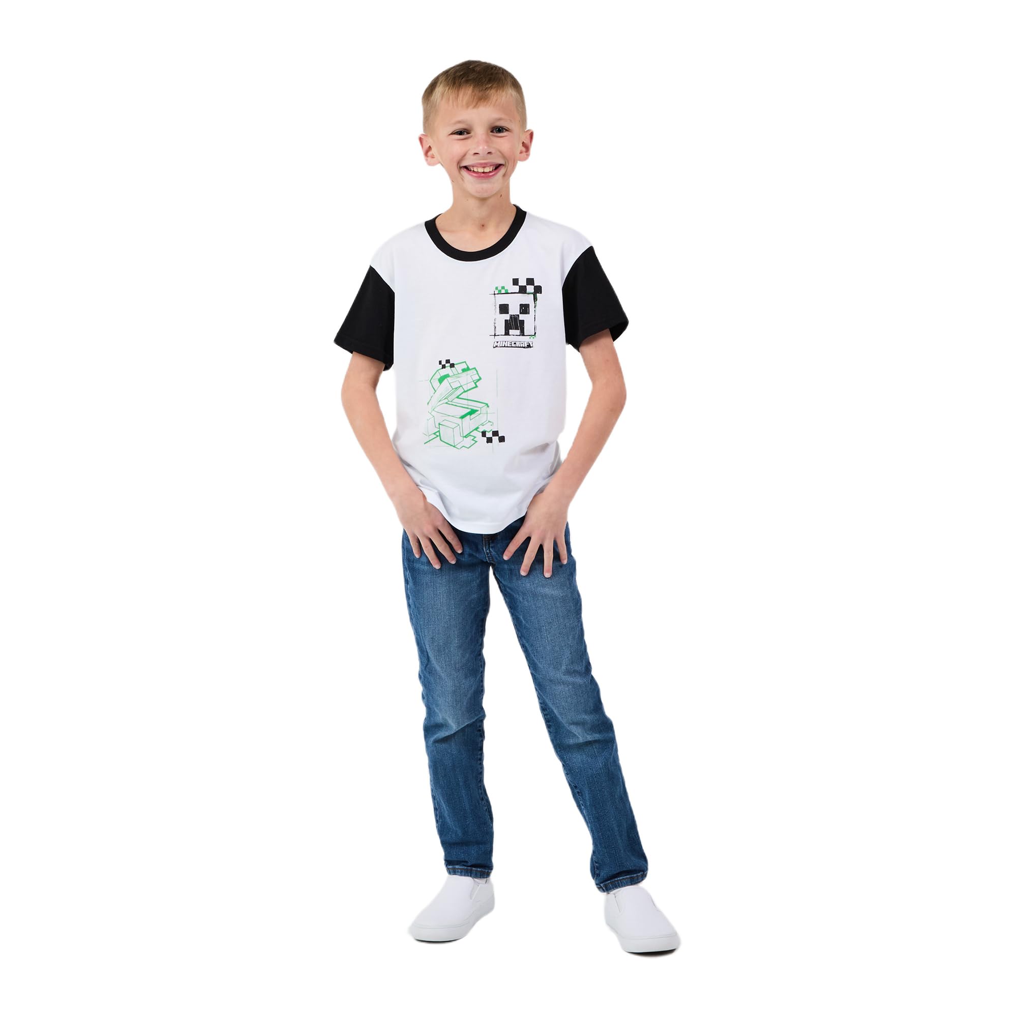Minecraft Creepers Value 4-Pack of Youth Boy's Short Sleeve Tees - Image 4