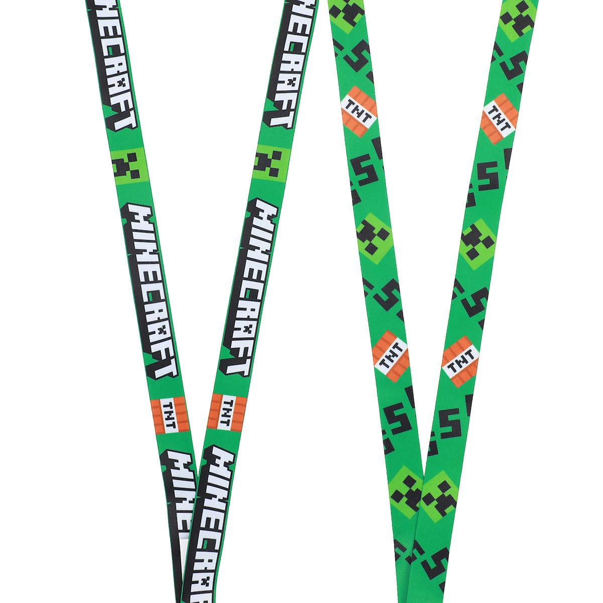 Minecraft Lanyard with Rubber Creeper Face Charm - Image 3
