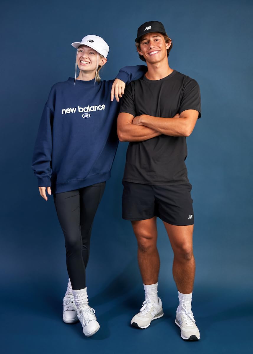 New Balance Adult Unisex 5 Panel Lightweight Adjustable Camper Flat Bill Running Hat - Image 7