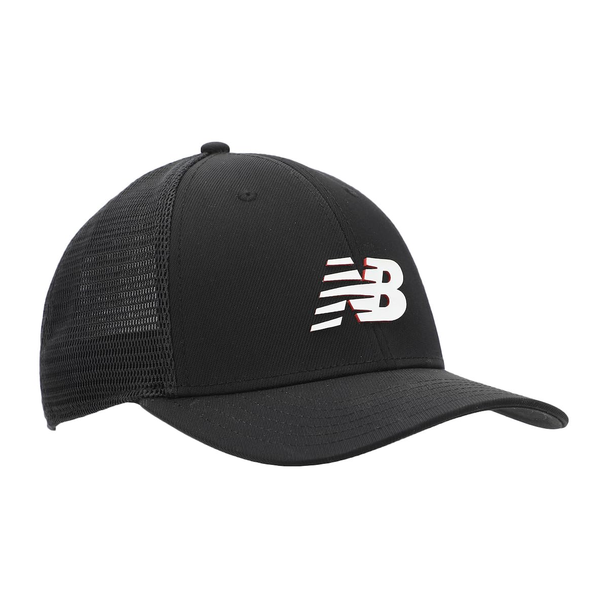 New Balance Adult Unisex 6 Panel Lightweight Adjustable Stretch Running Workout Trucker Hat - Image 4