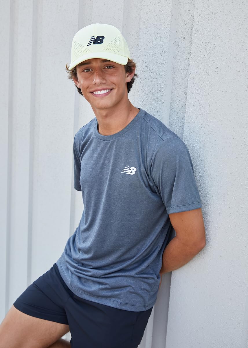 New Balance Adult Unisex 6 Panel Lightweight Adjustable Stretch Performance Workout Gym Running Mesh Hat - Image 8