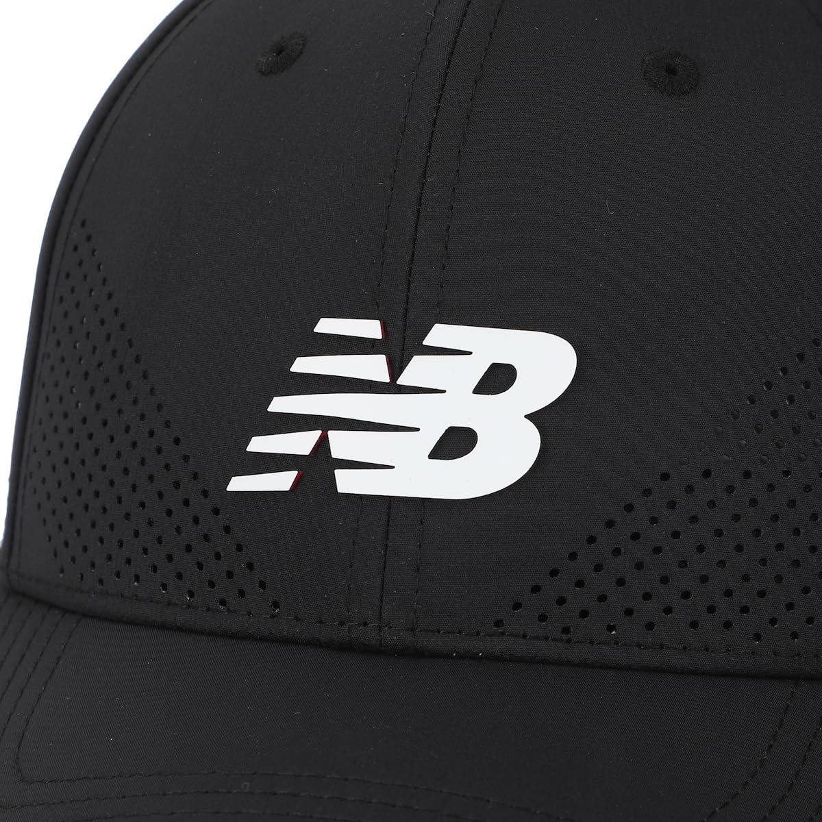 New Balance Adult Unisex 6 Panel Lightweight Adjustable Stretch Performance Workout Gym Running Mesh Hat - Image 3