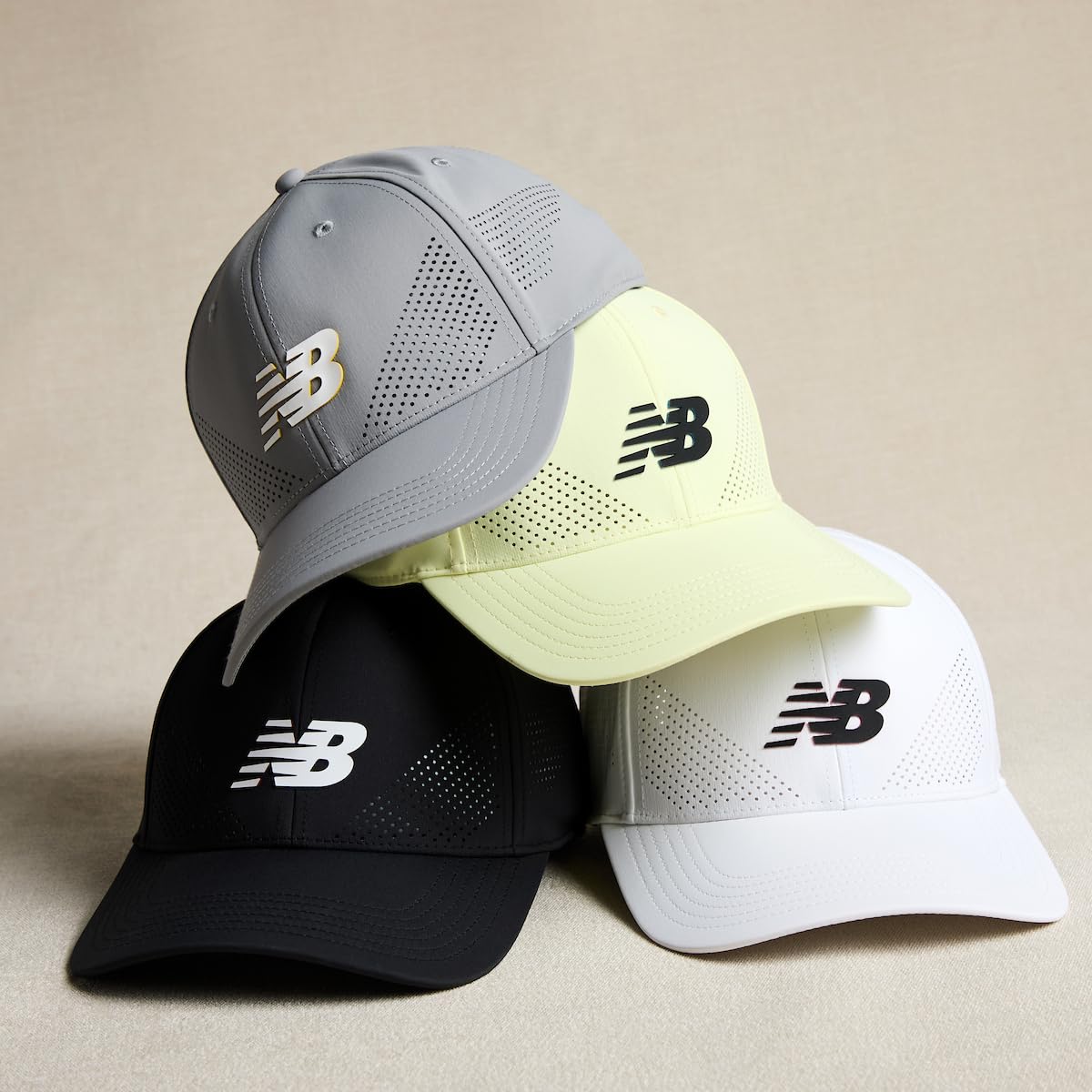 New Balance Adult Unisex 6 Panel Lightweight Adjustable Stretch Performance Workout Gym Running Mesh Hat - Image 8