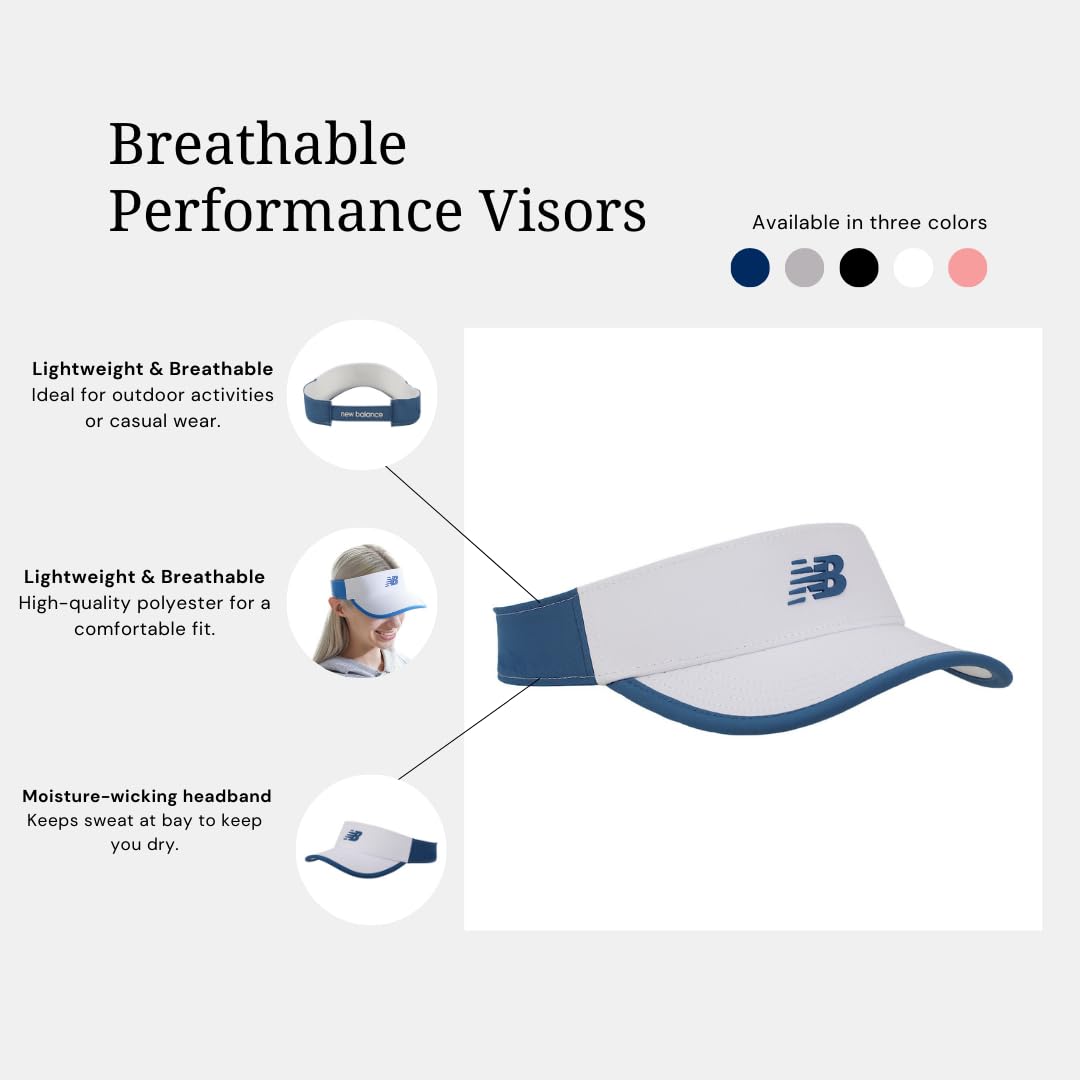 New Balance Women's Lightweight Adjustable Performance Visor - Image 6