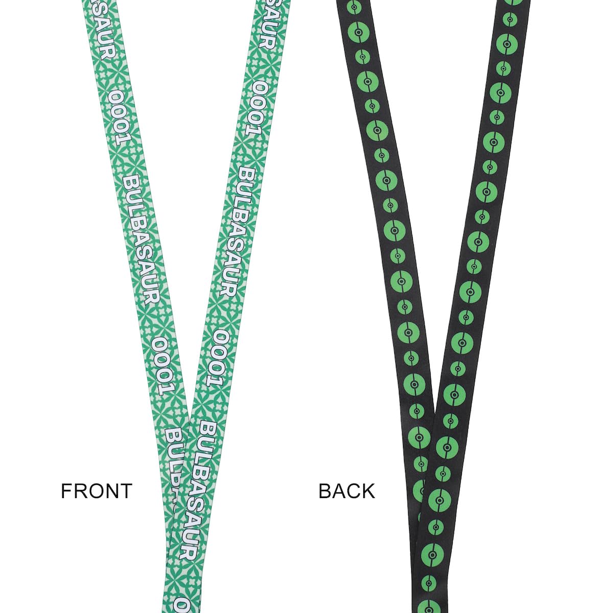 Pokemon Bulbasaur Green Kanto Region Lanyard with Rubber Charm and ID Sleeve - Image 4